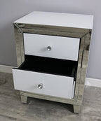 Bianco 3 Drawer Bedside Unit