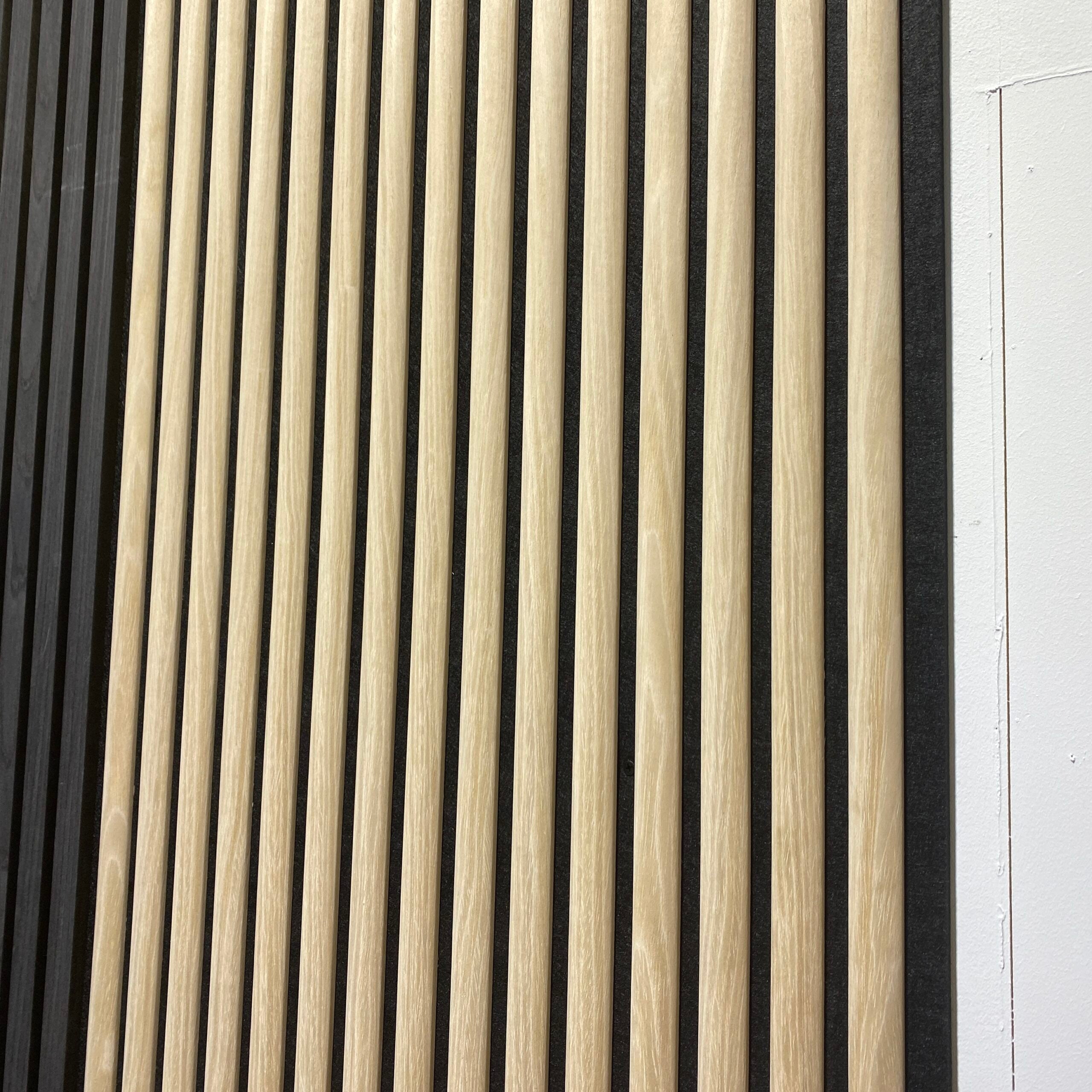 Curved Acoustic Slat Wall Panel 2.4m x 0.6m – Oak