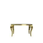 Louis Console Table Matt Gold with Marble or Ceramic Top 120cm
