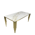 Mayfair Gold 1.8m Ceramic Dining Table (7 Colours)