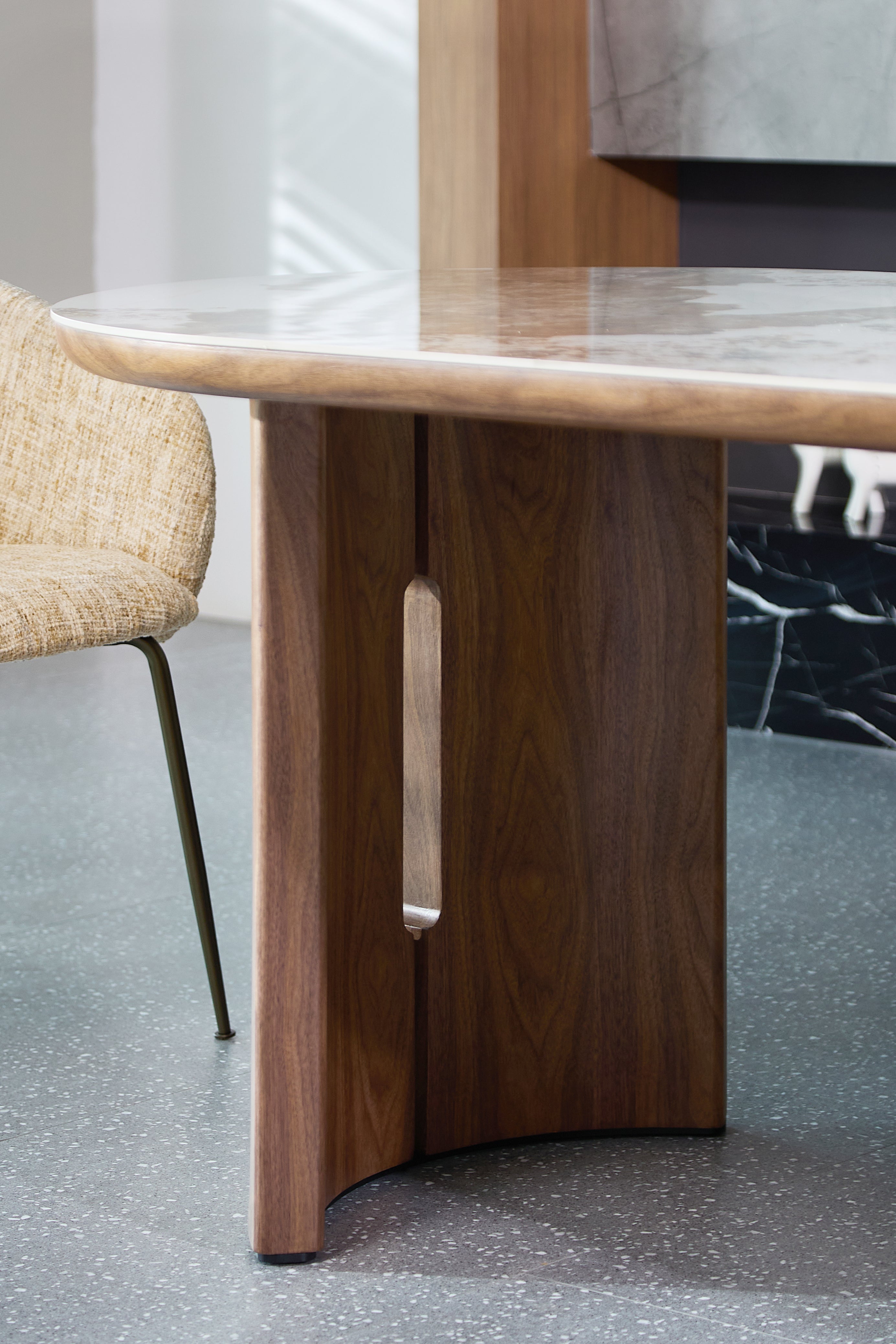 Isabella 2M Table - Walnut & Pandora