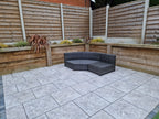 Jessica Large Rattan Corner Grey