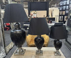 Black & Silver Marble Lamp (3 Sizes)