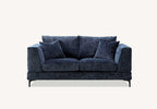 Lenox Sofa Range in Aegean Blue Velvet 3 or 2 Seater