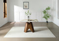 Levente 120cm Table - Brass & White Pandora Classico