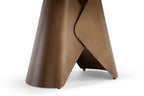 Levente 120cm Table - Brass & White Pandora Classico