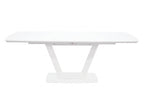 Logato Matt White & Glass Extending Table (2 Sizes)