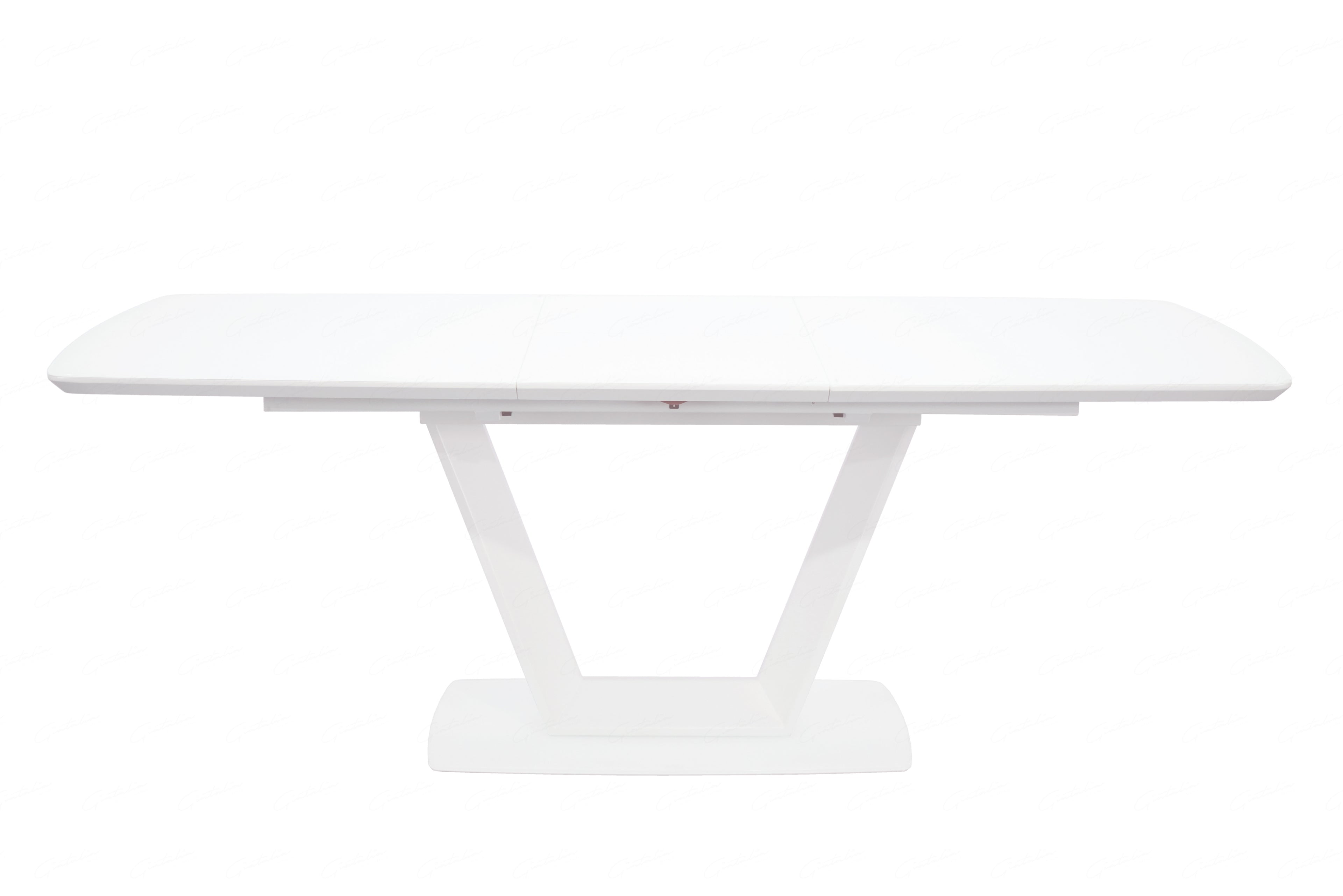 Logato Matt White & Glass Extending Table (2 Sizes)
