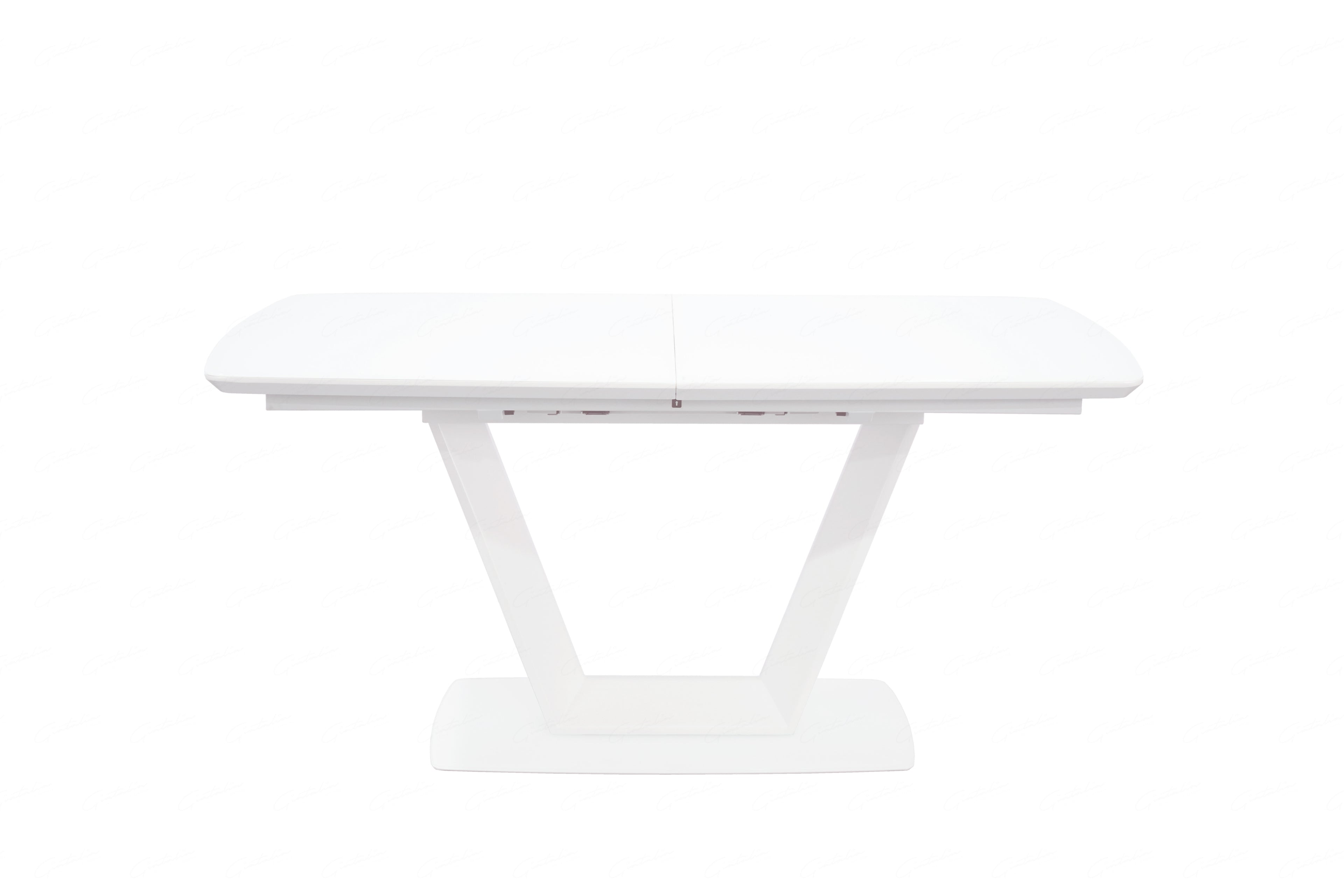 Logato Matt White & Glass Extending Table (2 Sizes)