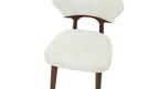 Luciano Dining Chair - Walnut & Cream