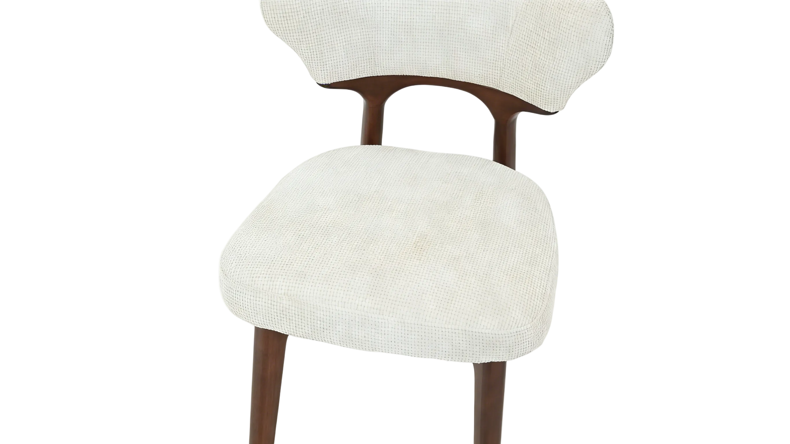 Luciano Dining Chair - Walnut & Cream