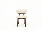 Luciano Dining Chair - Walnut & Cream