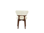 Luciano Dining Chair - Walnut & Cream