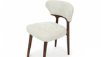 Luciano Dining Chair - Walnut & Cream
