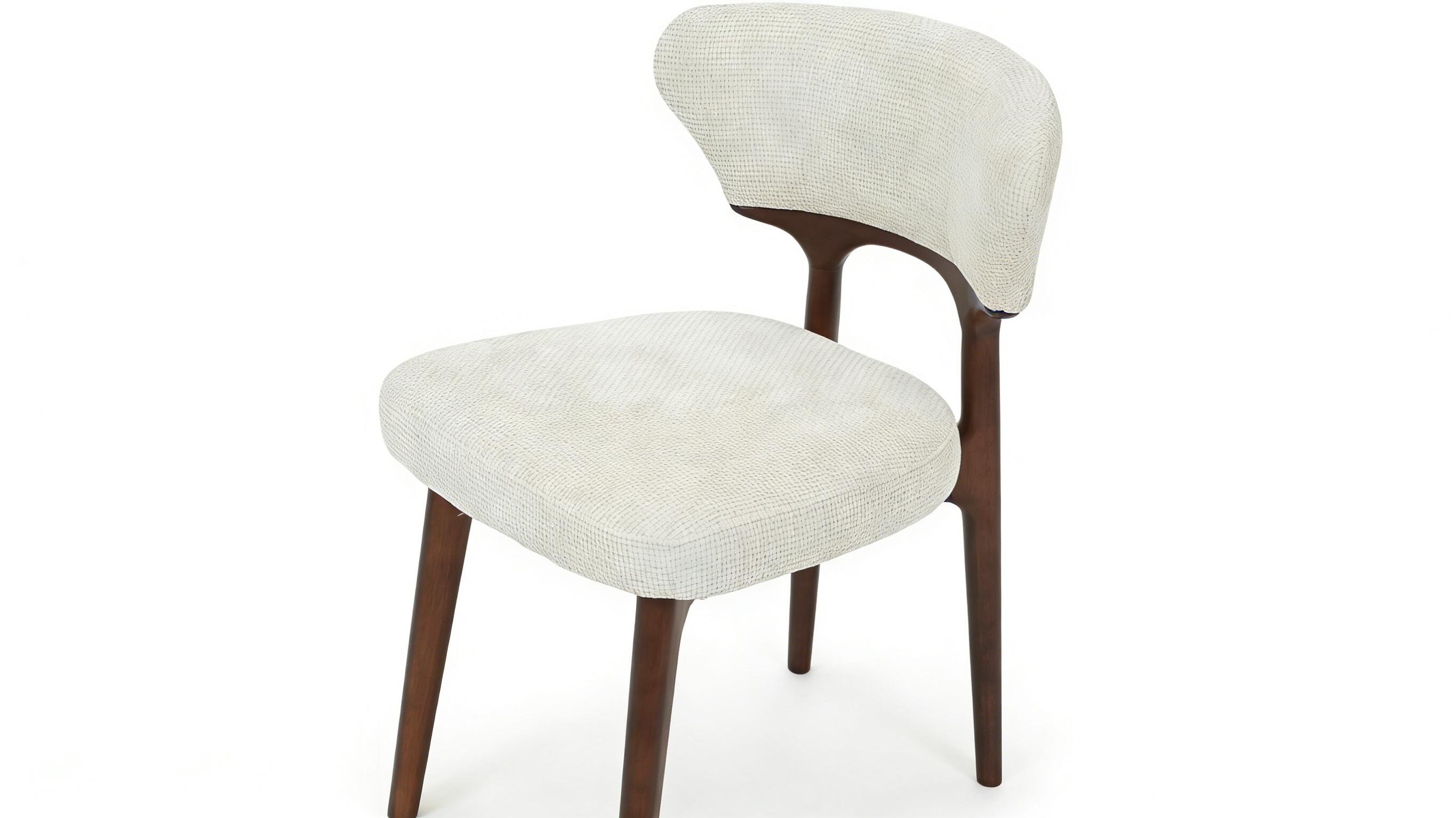 Luciano Dining Chair - Walnut & Cream