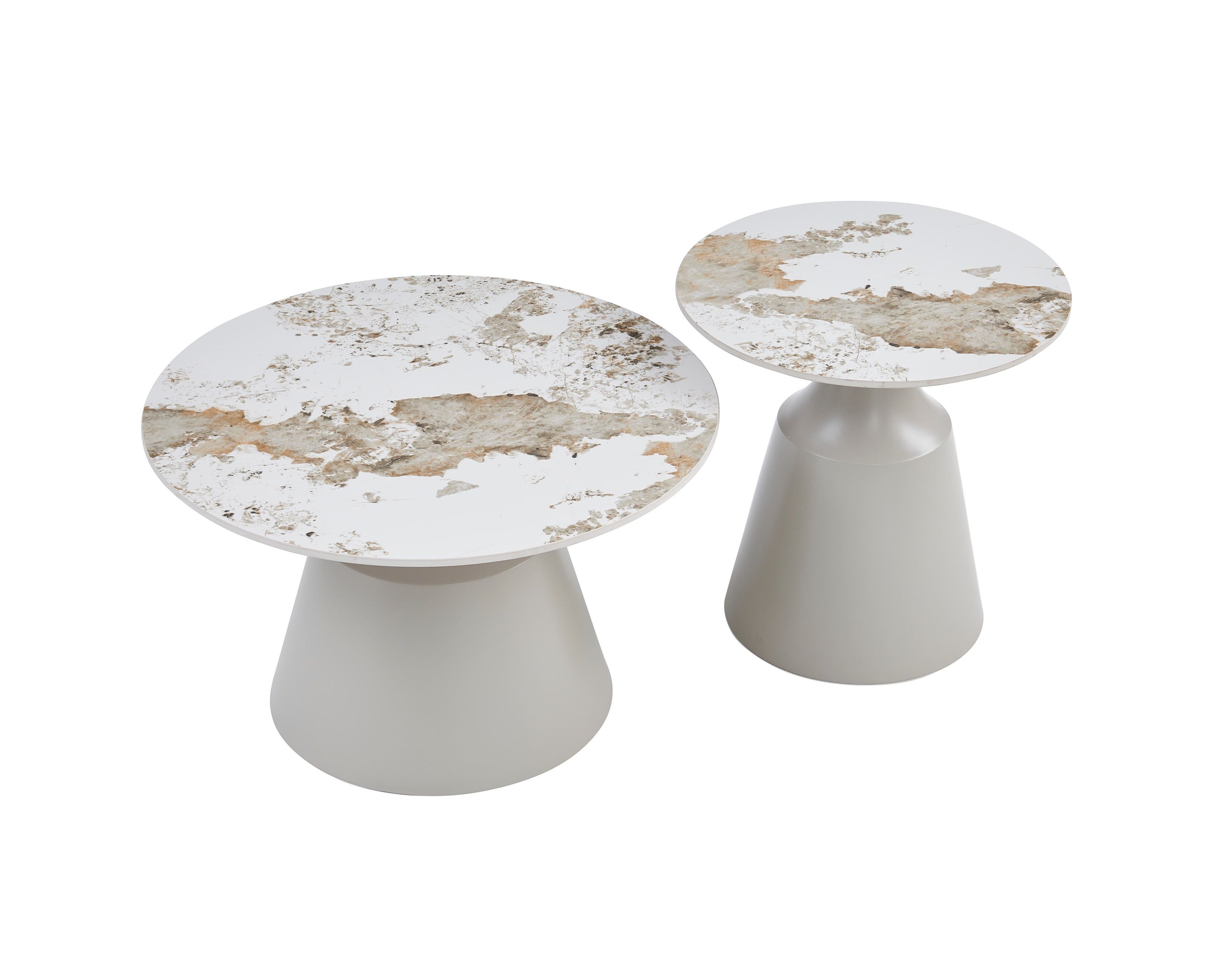 Luna Coffee & End Tables - Matt Grey & Pandora