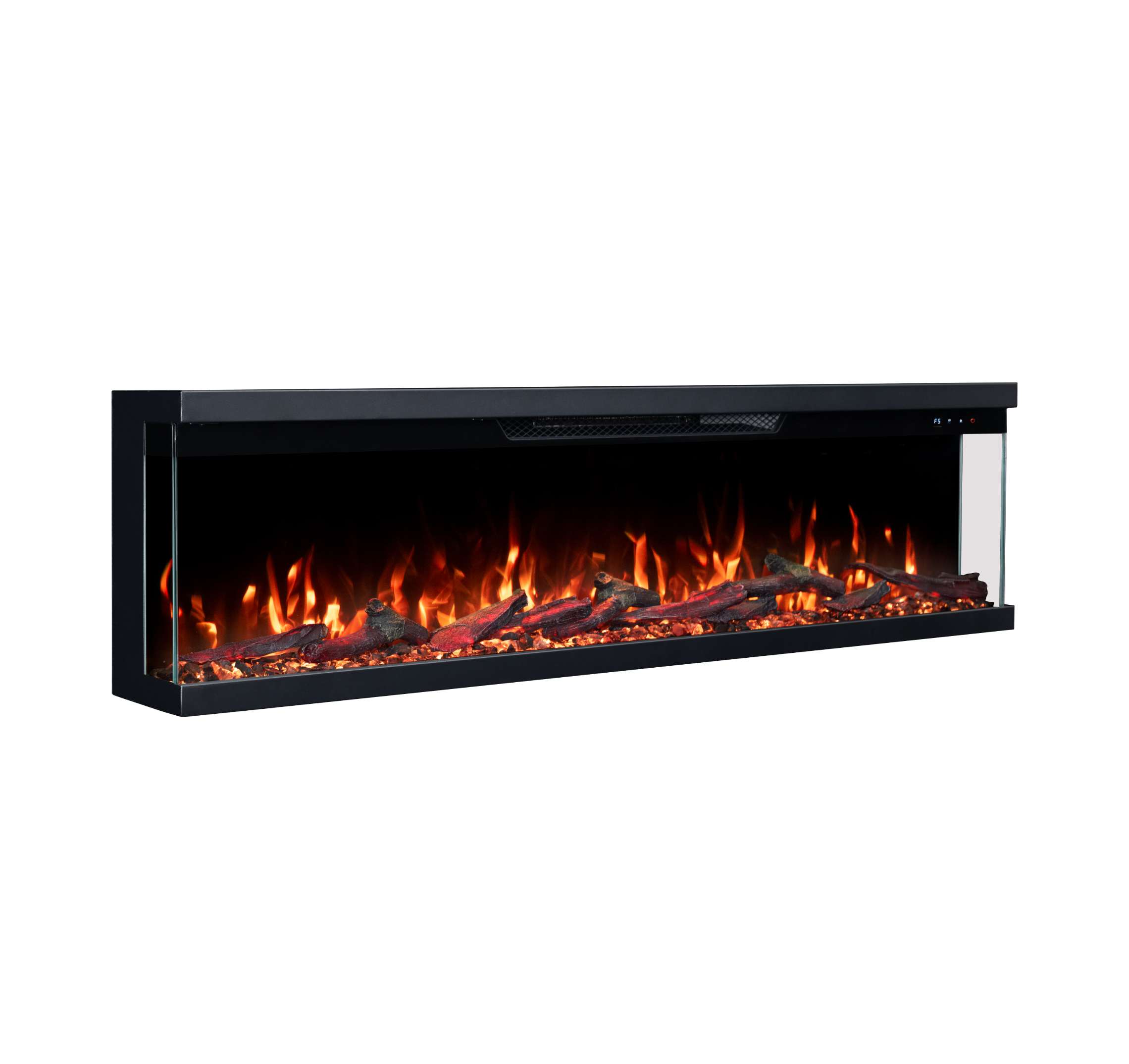 Luxion 3 Sided Fire - 60 Inch - Black