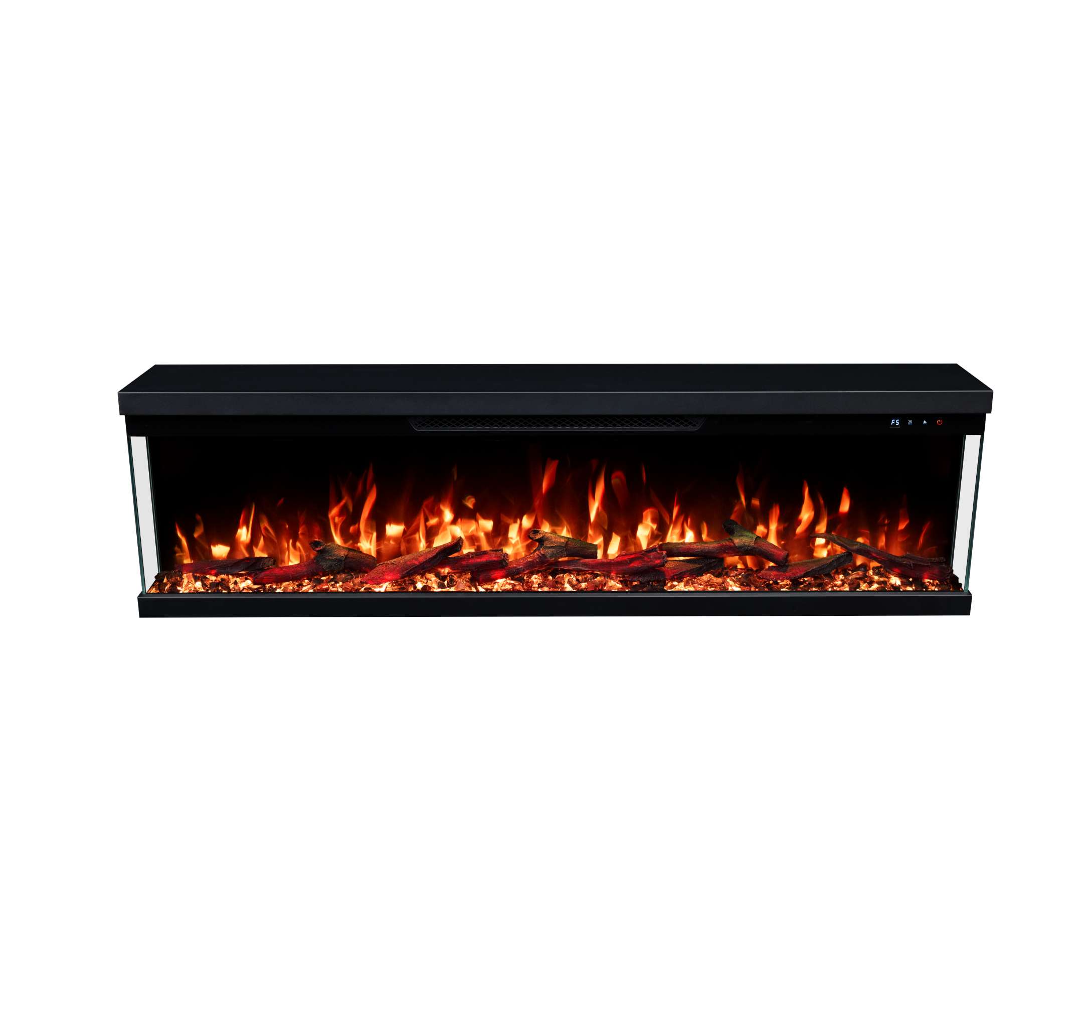 Luxion 3 Sided Fire - 60 Inch - Black
