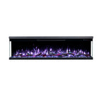 Luxion 3 Sided Fire - 60 Inch - Black
