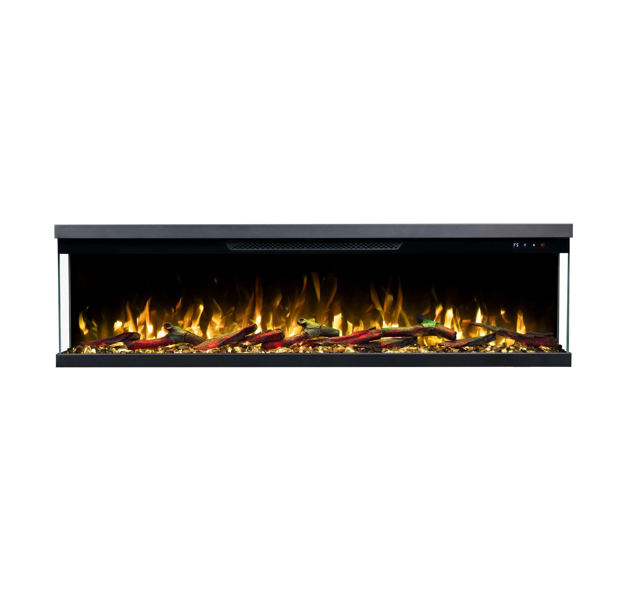 Luxion 3 Sided Fire - 60 Inch - Black