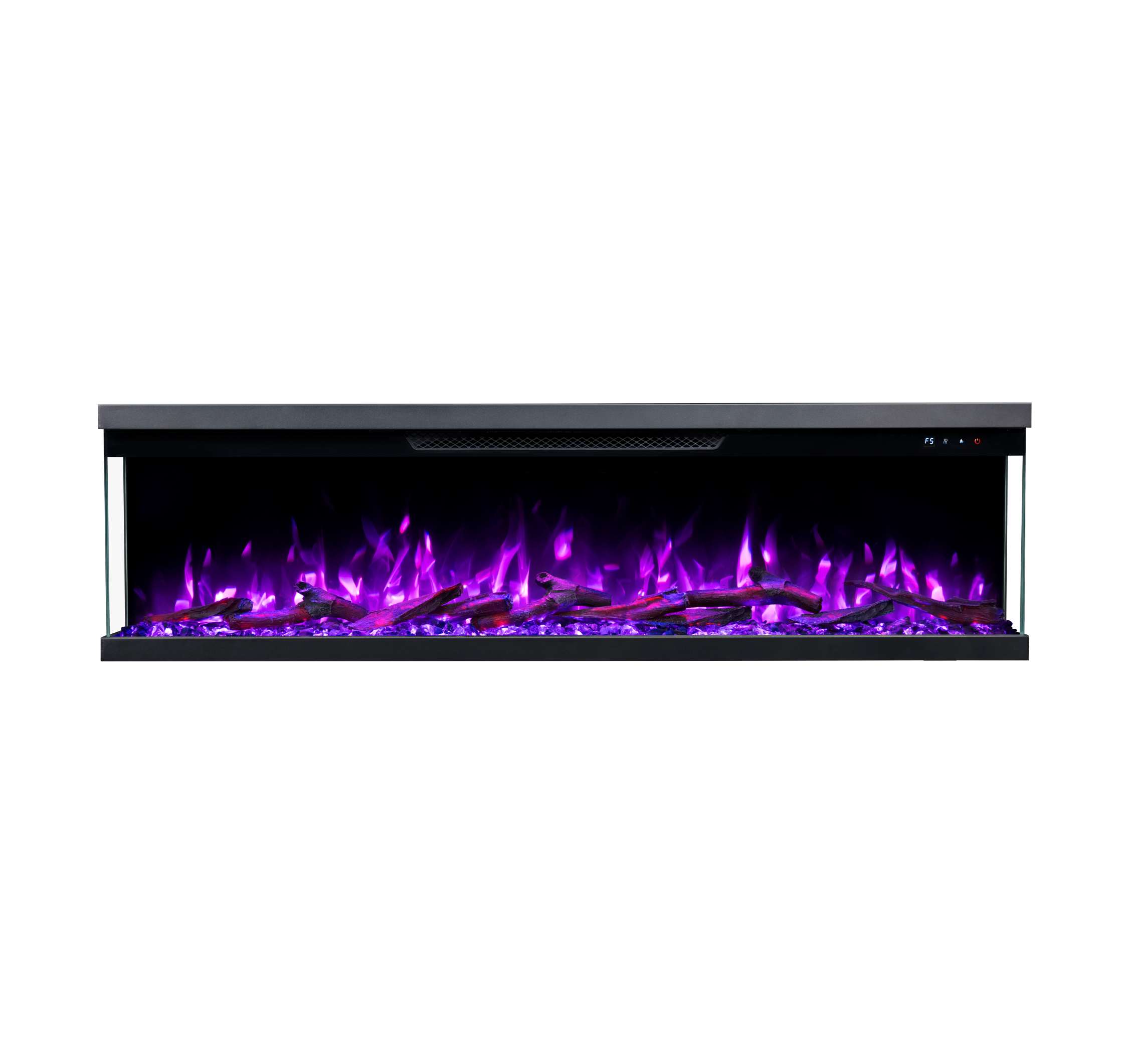 Luxion 3 Sided Fire - 60 Inch - Black