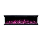 Luxion 3 Sided Fire - 60 Inch - Black