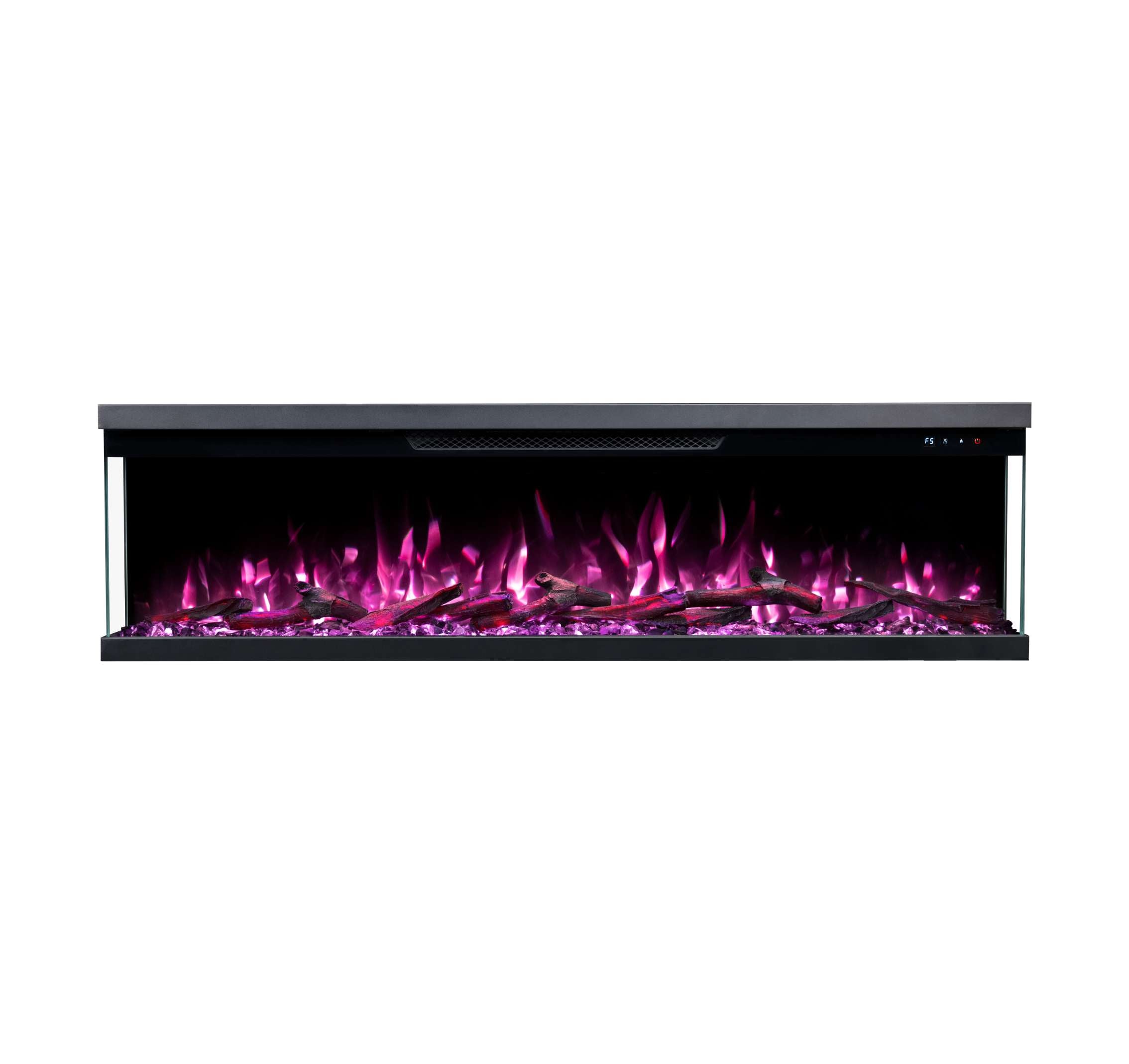 Luxion 3 Sided Fire - 60 Inch - Black