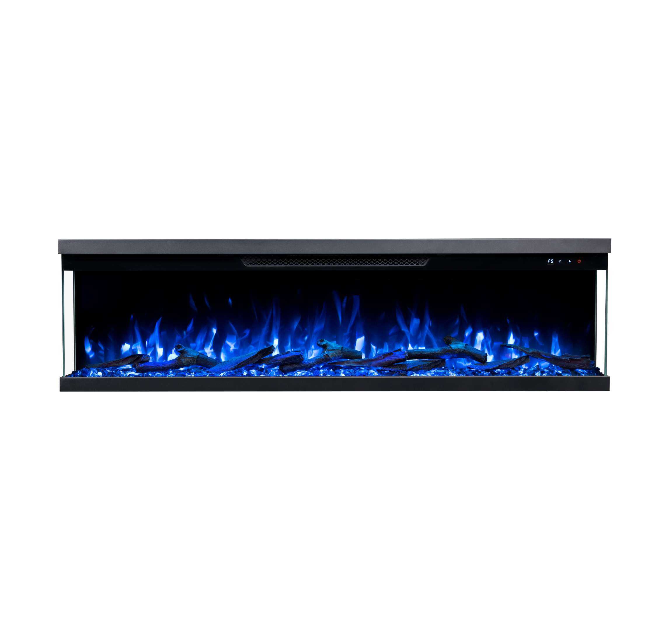 Luxion 3 Sided Fire - 60 Inch - Black