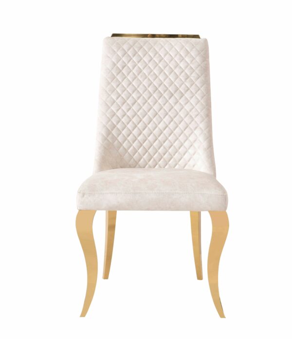Roxby Cream & Gold Dining Chair