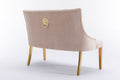 Majestic Mink/Gold Lion Knocker High Back Bench 130cm