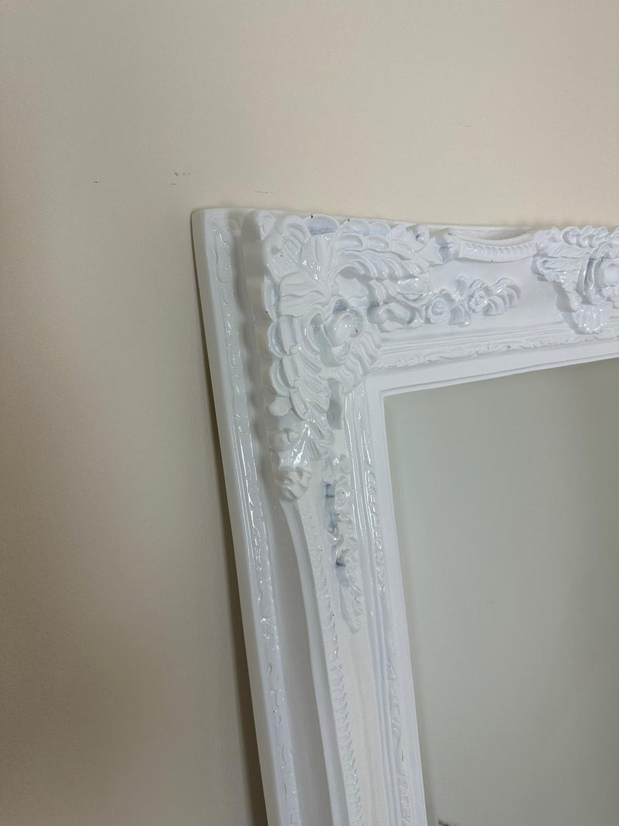 Large Paris Mirror White