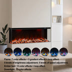 Maison 3 Sided Electric Fireplace - 60 inch