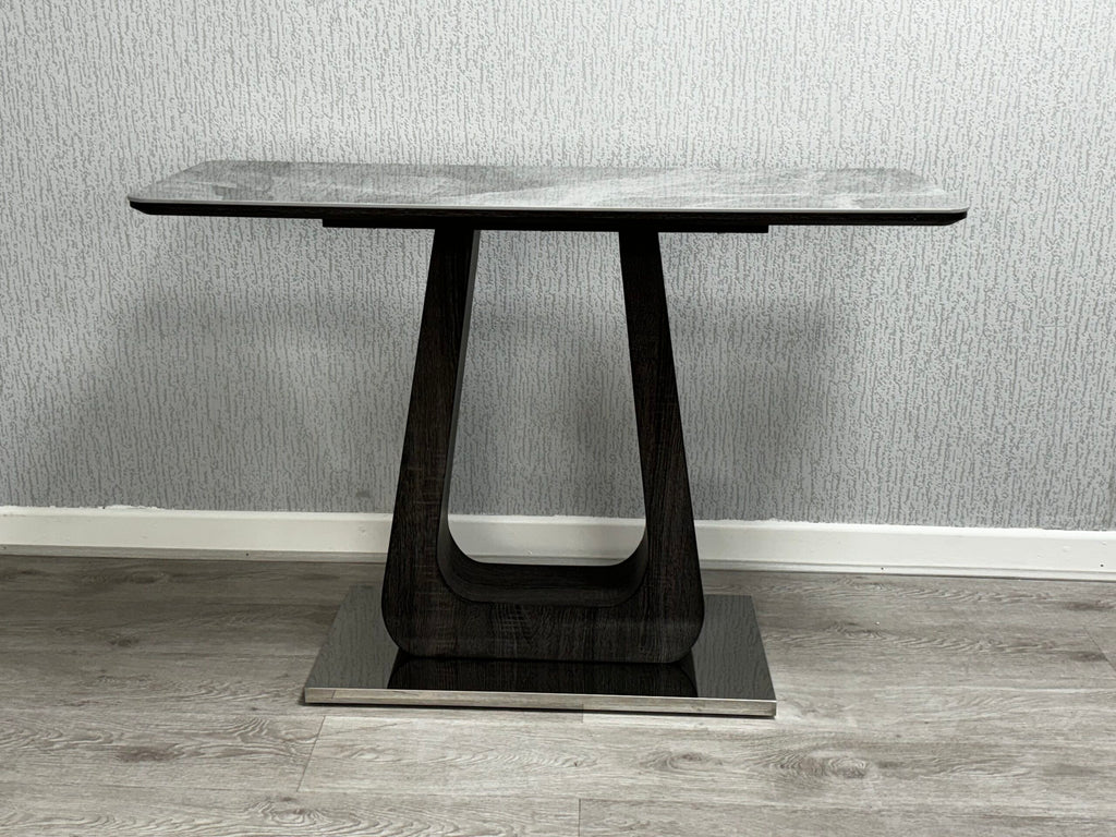 Zermatt Console Table With Grey Ceramic