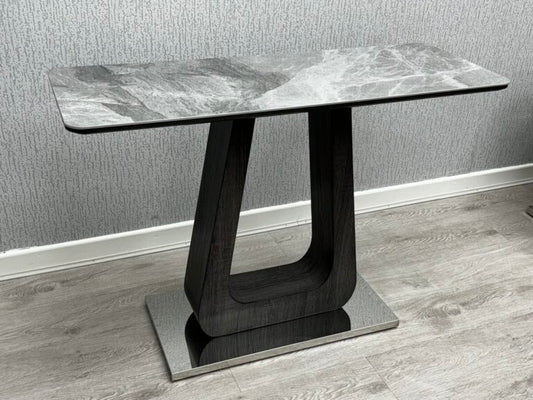 Zermatt Console Table With Grey Ceramic