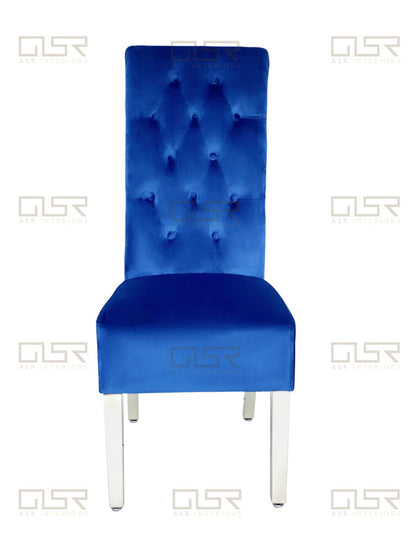 Emma/Lucy Dining Chair with Lion Knocker & Quilted Back (All Colours)