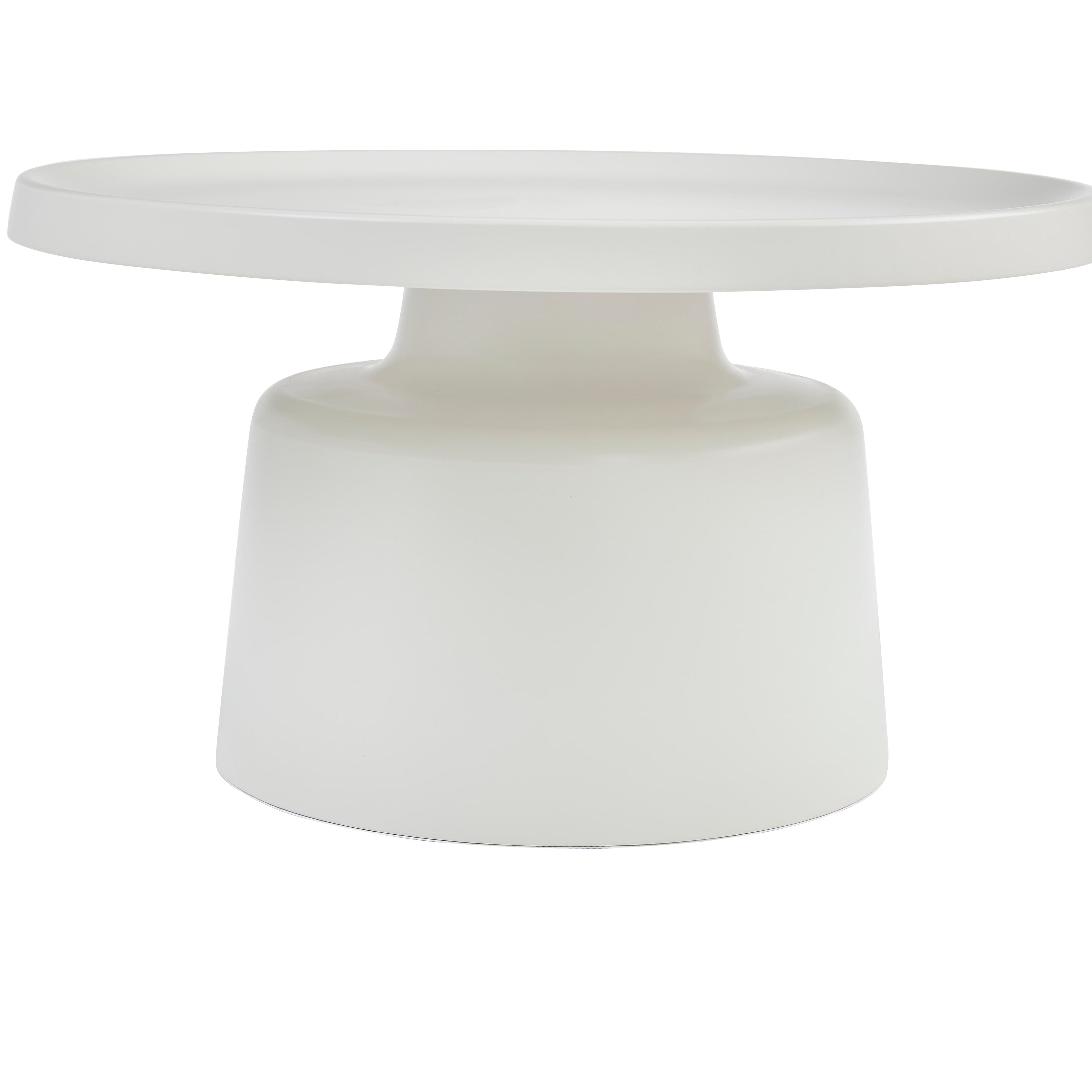 Picollo Coffee & End Tables - Glossy Off-White