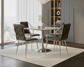 Roma Square Grey Marble Effect Dining Table