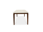 Ronda 180cm Table - Walnut & Travertine