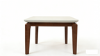 Ronda 120cm Table - Walnut & Travertine