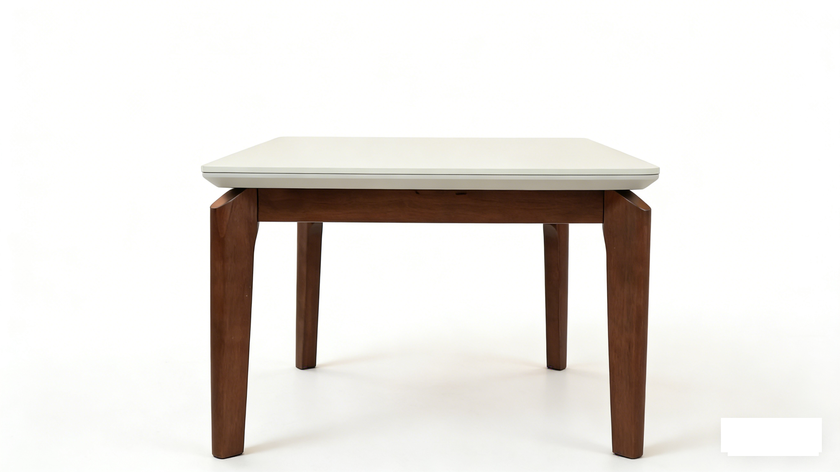 Ronda 120cm Table - Walnut & Travertine