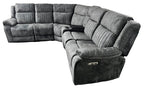 Rose Electric Corner Sofa 2+2 Seater Recliner In Grey