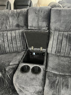 Rose Electric Corner Sofa 2+2 Seater Recliner In Grey