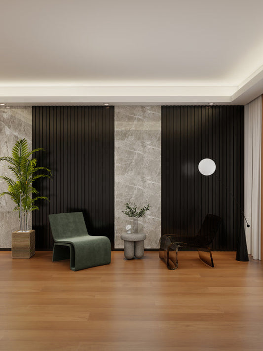 Black UPVC Seamless Wall Panel