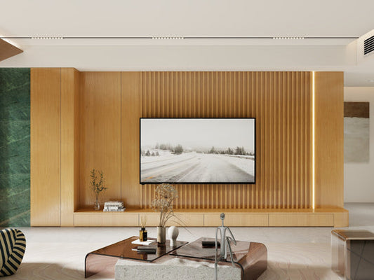 Oak UPVC Seamless Wall Panel