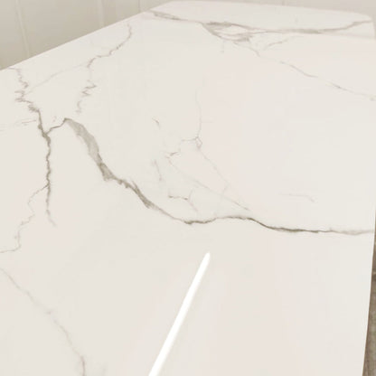 Louis Console Table Gold with Marble or Ceramic Top 120cm