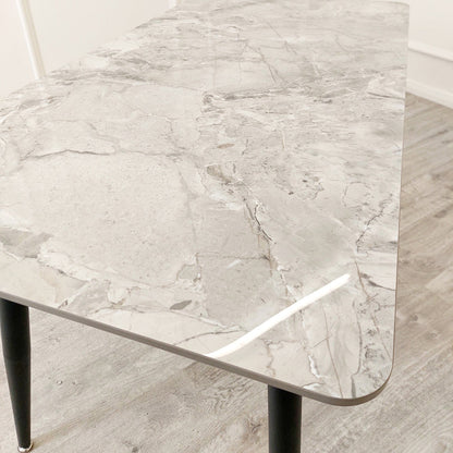 Louis Console Table Gold with Marble or Ceramic Top 120cm