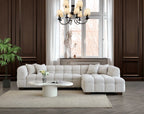 Tribeca Sofa Range in Oatmeal Boucle Fabric