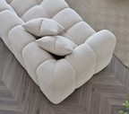 Tribeca Right Hand Corner Group in Oatmeal Boucle Fabric