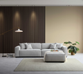 Dakota Sofa Range Chaise in Pebble Boucle