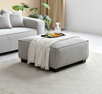 Dakota Sofa Range Chaise in Pebble Boucle